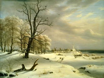 Ansicht von Helsingör, Winter