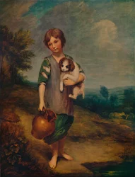 Hüttenkind mit Hund und Krug, 1785, 1935