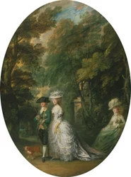 Henry, Herzog von Cumberland (1745-90), mit der Herzogin von Cumberland (1743-1808) und Lady Elizabeth Luttrell (gest. 1799)