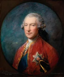Porträt von Hugh Smithson (Percy), 1. Herzog von Northumberland (1714-1786), ehemaliger Lord Lieutenant von Irland