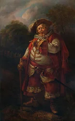 Porträt von James Quin als Falstaff
