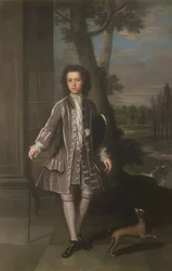 Ganzkörperporträt von William King, 10 Jahre alt, 1720