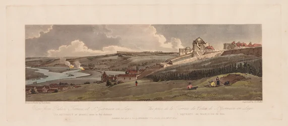 Eine Auswahl von zwanzig der malerischsten Ansichten in Paris: Blick von der Palastterrasse, 1803