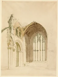 Melrose Abbey: Das Ostfenster