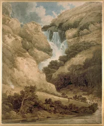 Die Schlucht von Wathenlath mit den Wasserfällen von Lodore, Derwentwater, ca. 1801