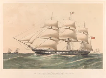 Das Klipperschiff Yorkshire 1100 Tonnen, ca. 1857-60
