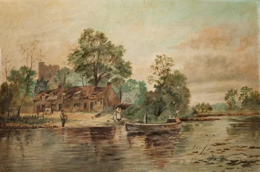 Eine Flusslandschaft