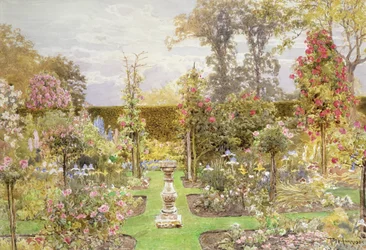 Die Sonnenuhr im Rosengarten