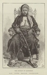 Der Sultan von Sansibar, jetzt unter britischem Schutz