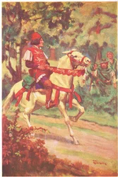 Robin und sein Begleiter sahen Meister Patrington auf sie zureiten