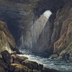 Innenraum der Höhle bei Porth yr Ogof