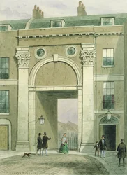 Tor zum Fluss, Essex Street, 1857
