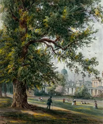 Greenwich Hospital vom Park aus, Juni 1855