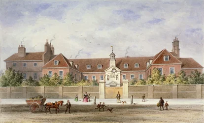 Grey Coat Hospital, Tothill Fields, Westminster, London, ca. 1840