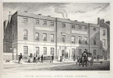 Lock Hospital, Hyde Park Corner, aus 