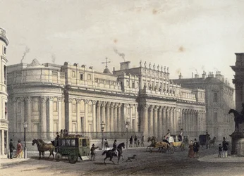 Die Bank von England (lithographiert von Louis-Jules Arnout, 1854)