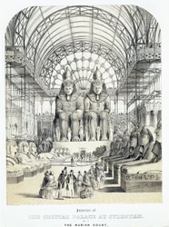 Der nubische Hof im Kristallpalast in Sydenham, ca. 1851-1855