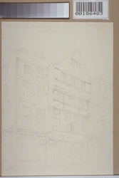 Ansicht alter Häuser in der Chancery Lane, 1853