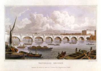 Waterloo-Brücke, London, über die Themse, 1817