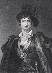 John Philip Kemble als Hamlet, gestochen von G. Adcock