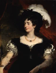 Porträt von Charlotte Florentia, Ehefrau von Hugh, 3. Herzog von Northumberland, 1828-29