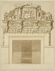Kaminstück datiert 1729, in der Redcliffe Street 139