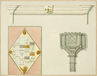 Kamin, Buntglas und Schneekasten in der High Street 35