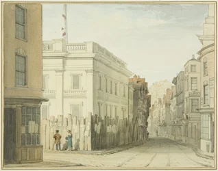 Blick hinunter zur Broad Street mit dem neuen Rathaus