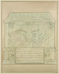 Wandtafel von John Cutte in der Burnett Kirche