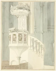 Steinkanzel der Kathedrale von Bristol