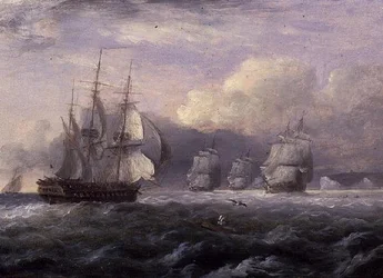 Vor einer steifen Brise - North Foreland, Küste von Kent
