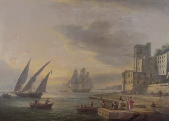 Die Bucht von Neapel von Posillipo, um 1829