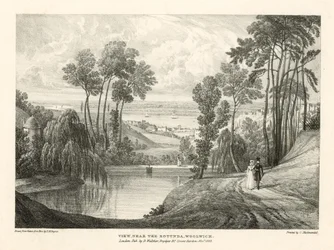 Ansicht in der Nähe der Rotunde, Woolwich, London