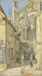 Die Lady Chapel und Apsis der Kathedrale von Bourges, 1899