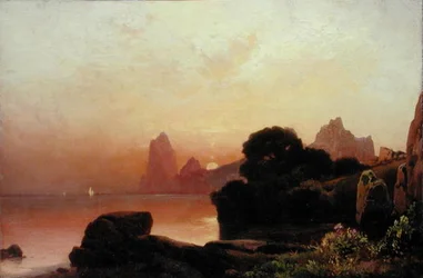 Eine Sommermorgenküste