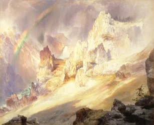 Regenbogen über dem Grand Canyon des Yellowstone, 1900