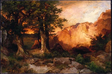 Westlicher Sonnenuntergang