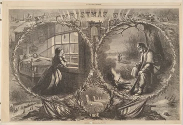 Heiligabend, 1862 aus Harpers Weekly, 3. Januar 1863