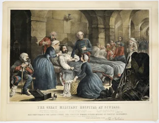 Das große Militärkrankenhaus in Scutari, gedruckt von Stannard und Dixon, 24. Februar 1855