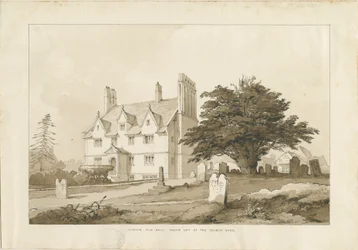 Forton Hall: Waschzeichnung, nd [?1838]