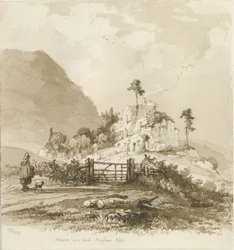 Kinver Edge: Sepiazeichnung, 1837
