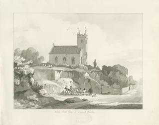 Stonnall Church: Feder- und Waschzeichnung