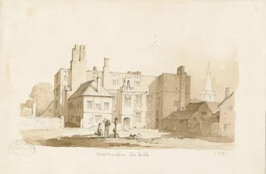 Wolverhampton - Die Alte Halle: Sepia-Zeichnung, undatiert [ca. 1838]