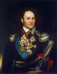 Porträt von Graf Matvei Ivanovich Platov (1757-1818)