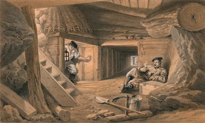 Mine im Bastion du Mat, 1856
