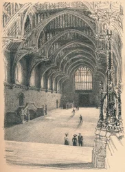 Innenraum der Westminster Hall, Westminster Palace, 1902