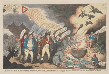 Ein Zauber für eine Demokratie, überprüft, analysiert und zerstört am 11. Januar 1799 zur Verwirrung seiner verbundenen Freunde
