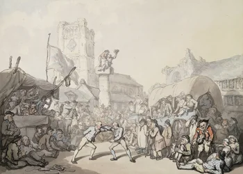 Ein Cornish-Wrestling-Match