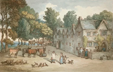 Ein Bauernhaus in Hengar, Cornwall, 1803