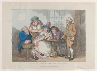 Eine Dame im Limbo, oder Juden-Kaution abgelehnt, [30. November 1785], neu aufgelegt am 1. Juli 1802
